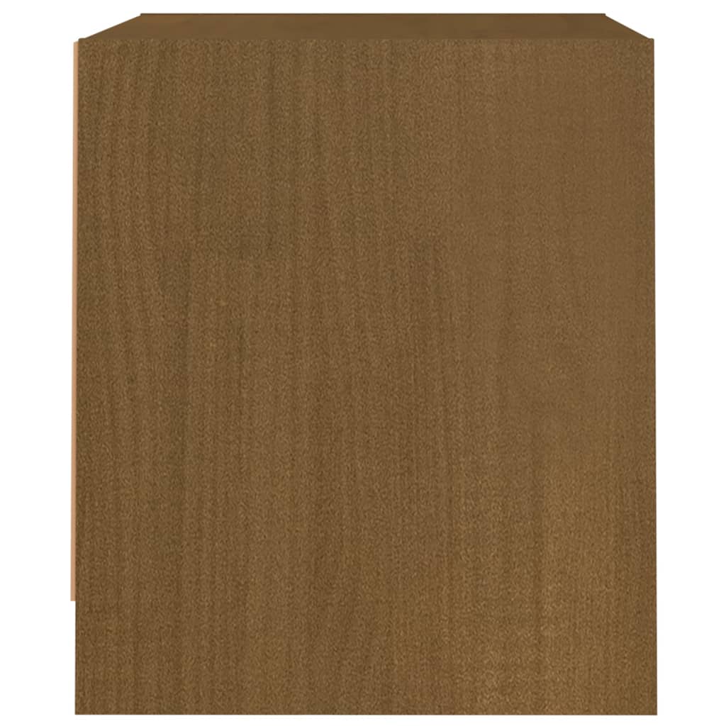 Bedside Cabinets 2 pcs Honey Brown Solid Pine Wood