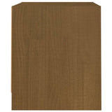 Bedside Cabinets 2 pcs Honey Brown Solid Pine Wood - 45-Degree Angle