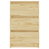 Bedside Cabinet 40x29.5x64 cm Solid Pine Wood - Top-Down View