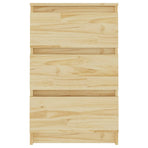 Bedside Cabinets 2 pcs 40x29.5x64 cm Solid Pine Wood