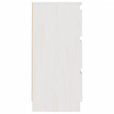 Bedside Cabinets 2 pcs White 40x29.5x64 cm Solid Pine Wood