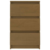 Bedside Cabinet Honey Brown 40x29.5x64 cm Solid Pine Wood - Top-Down View
