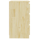 Bedside Cabinet 60x36x64 cm Solid Pinewood