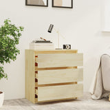 Bedside Cabinet 60x36x64 cm Solid Pinewood - Close-Up Angle