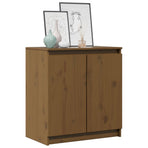 Side Cabinet Honey Brown 60x36x65 cm Solid Pinewood