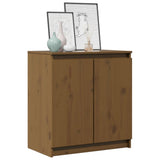 Side Cabinet Honey Brown 60x36x65 cm Solid Pinewood - Top-Down View