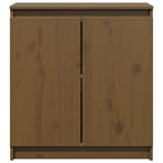 Side Cabinet Honey Brown 60x36x65 cm Solid Pinewood