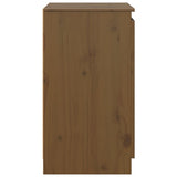 Side Cabinet Honey Brown 60x36x65 cm Solid Pinewood