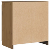 Side Cabinet Honey Brown 60x36x65 cm Solid Pinewood - Low Angle