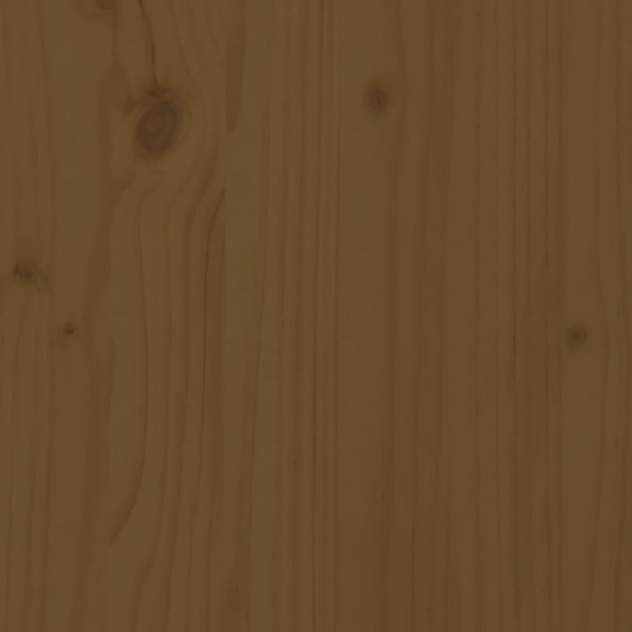 Side Cabinet Honey Brown 60x36x65 cm Solid Pinewood
