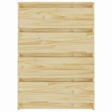 Side Cabinet 60x36x84 cm Solid Pinewood
