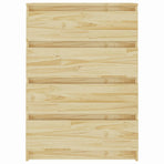 Side Cabinet 60x36x84 cm Solid Pinewood