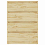 Side Cabinet 60x36x84 cm Solid Pinewood - Side View