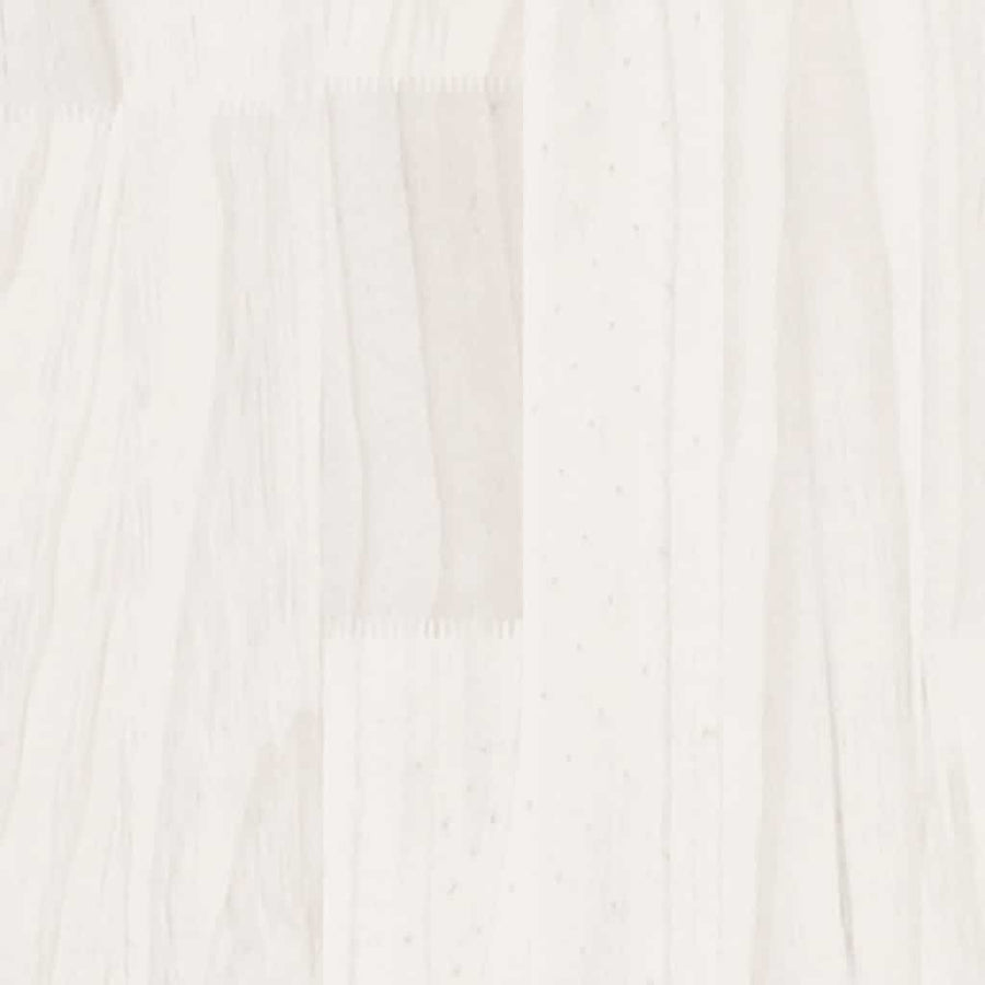 Side Cabinet White 60x36x84 cm Solid Pinewood