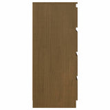 Side Cabinet Honey Brown 60x36x84 cm Solid Pinewood - Top-Down View