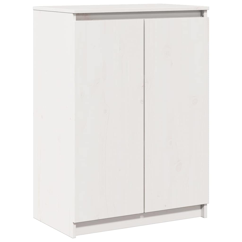 Sideboard White 60x36x84 cm Solid Pinewood