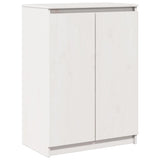 Sideboard White 60x36x84 cm Solid Pinewood - Front View