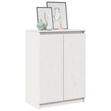 Sideboard White 60x36x84 cm Solid Pinewood - Top-Down View