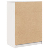 Sideboard White 60x36x84 cm Solid Pinewood - Low Angle