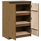 Sideboard Honey Brown 60x36x84 cm Solid Pinewood - Rear View