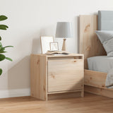 Bedside Cabinet 40x30.5x40 cm Solid Pinewood - Side View