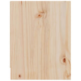Bedside Cabinet 40x30.5x40 cm Solid Pinewood - Rear View