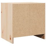 Bedside Cabinets 2 pcs 40x30.5x40 cm Solid Pinewood - Rear View