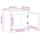 Bedside Cabinets 2 pcs 40x30.5x40 cm Solid Pinewood