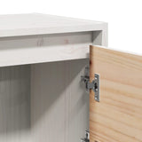 Bedside Cabinets 2 pcs White 40x30.5x40 cm Solid Pinewood - Low Angle
