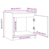 Bedside Cabinets 2 pcs White 40x30.5x40 cm Solid Pinewood - Extra Image