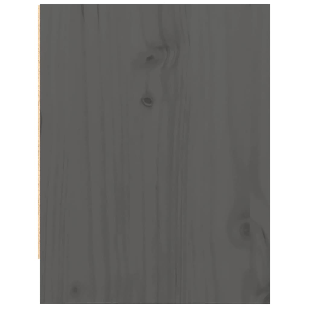 Bedside Cabinet Grey 40x30.5x40 cm Solid Pinewood