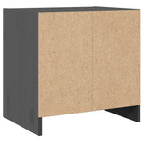 Bedside Cabinet Grey 40x30.5x40 cm Solid Pinewood