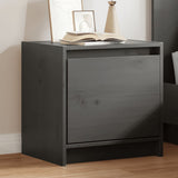 Bedside Cabinet Grey 40x30.5x40 cm Solid Pinewood
