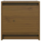 Bedside Cabinet Honey Brown 40x30.5x40 cm Solid Pinewood - Top-Down View
