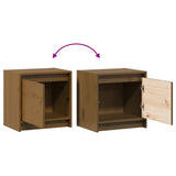 Bedside Cabinet Honey Brown 40x30.5x40 cm Solid Pinewood - Low Angle