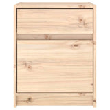 Bedside Cabinet 40x31x50 cm Solid Pinewood - Close-Up Angle