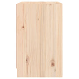 Bedside Cabinet 40x31x50 cm Solid Pinewood - Low Angle