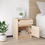Bedside Cabinets 2 pcs 40x31x50 cm Solid Pinewood - Top-Down View