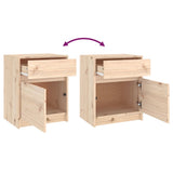 Bedside Cabinets 2 pcs 40x31x50 cm Solid Pinewood - Extra Image