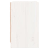 Bedside Cabinet White 40x31x50 cm Solid Pinewood - Low Angle