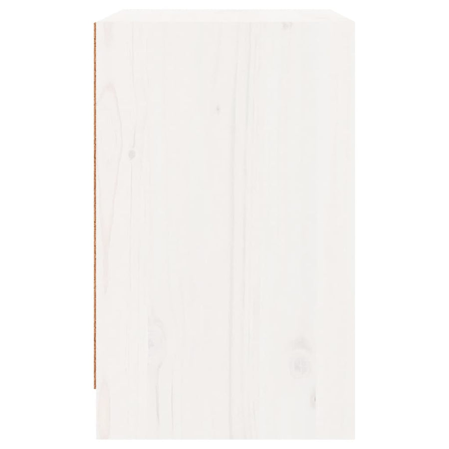 Bedside Cabinets 2 pcs White 40x31x50 cm Solid Pinewood
