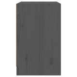 Bedside Cabinets 2 pcs Grey 40x31x50 cm Solid Pinewood