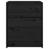 Bedside Cabinets 2 pcs Black 40x31x50 cm Solid Pinewood