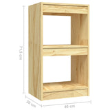 Book Cabinet 40x30x71.5 cm Solid Pinewood - Low Angle