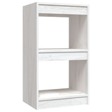 Book Cabinet White 40x30x71.5 cm Solid Pinewood - Front View