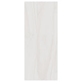 Book Cabinet White 40x30x71.5 cm Solid Pinewood - Rear View