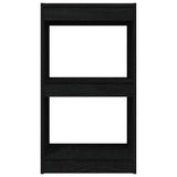 Book Cabinet Black 40x30x71.5 cm Solid Pinewood - 45-Degree Angle