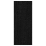 Book Cabinet Black 40x30x71.5 cm Solid Pinewood