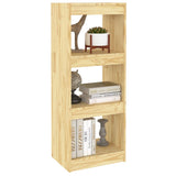 Book Cabinet/Room Divider 40x30x103.5 cm Solid Pinewood - Top-Down View