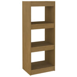 Book Cabinet/Room Divider Honey Brown 40x30x103.5 cm Pinewood - Front View